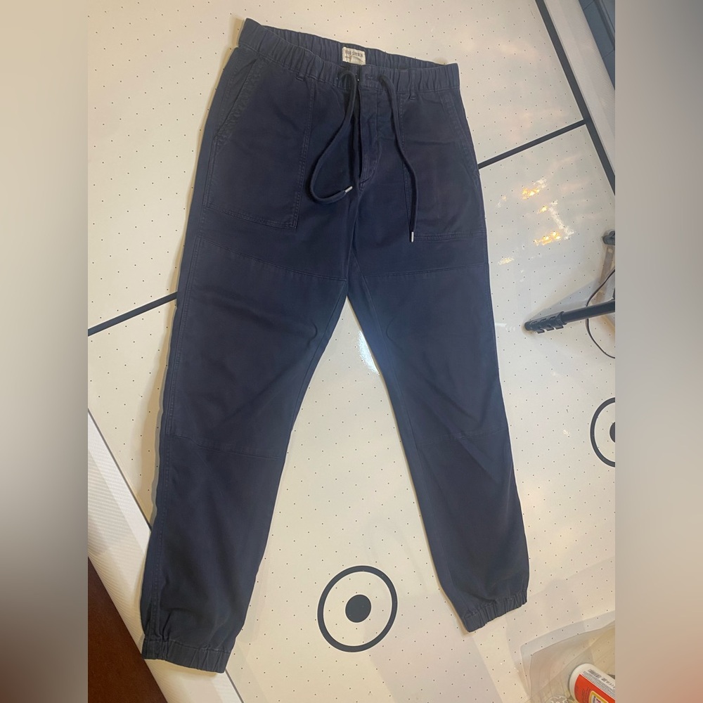 Todd Snyder blue Italian stretch drawstring camp jogger